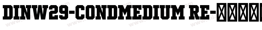 DINW29-CondMedium Re字体转换